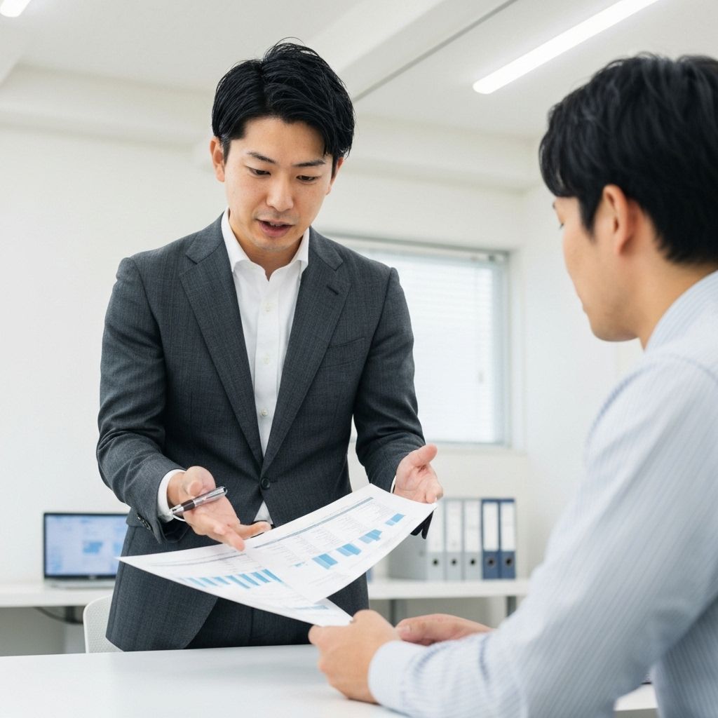 コンサルタントがクライアントに説明